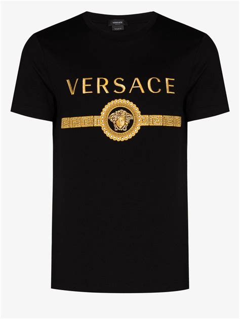 versace logo on clothes|Versace graphic tee.